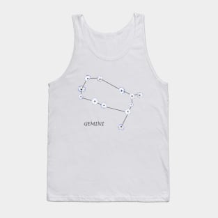 Gemini Zodiac horoscope Constellation Sticker flower Tank Top